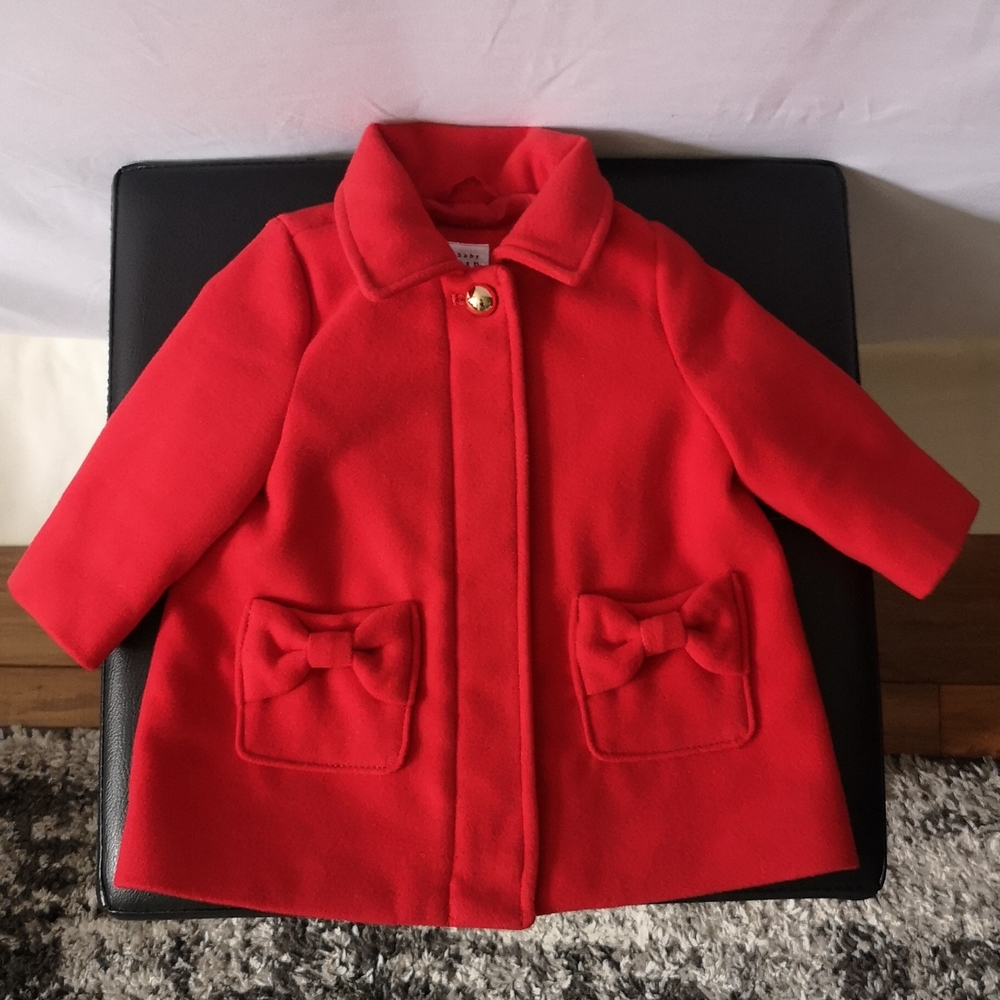 NWT Baby GAP Red Winter Coat, size 0-6 months and 7-17 lbs